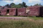 Wisconsin Central wrecked woodchip boxcars
